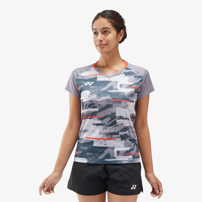 Футболка Женская Yonex YW0034 Crew Neck Gray Изображение