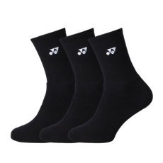 Носки Yonex19254 Quarter Socks Black  (3 pcs) Изображение
