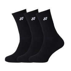 Шкарпетки Yonex 19256 Crew Socks Black  (3 pcs) Зображення