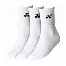 Шкарпетки Yonex 19256 Crew Socks White  (3 pcs) Зображення