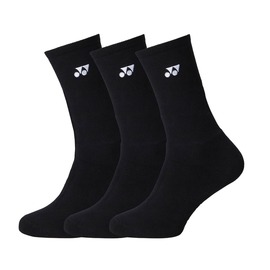 Шкарпетки Yonex 19256 Crew Socks Black  (3 pcs) Зображення