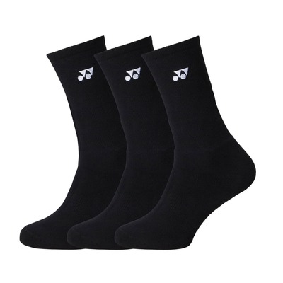 Шкарпетки Yonex 19256 Crew Socks Black  (3 pcs) Зображення