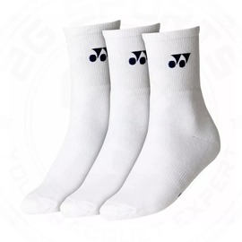 Шкарпетки Yonex 19256 Crew Socks White  (3 pcs) Зображення