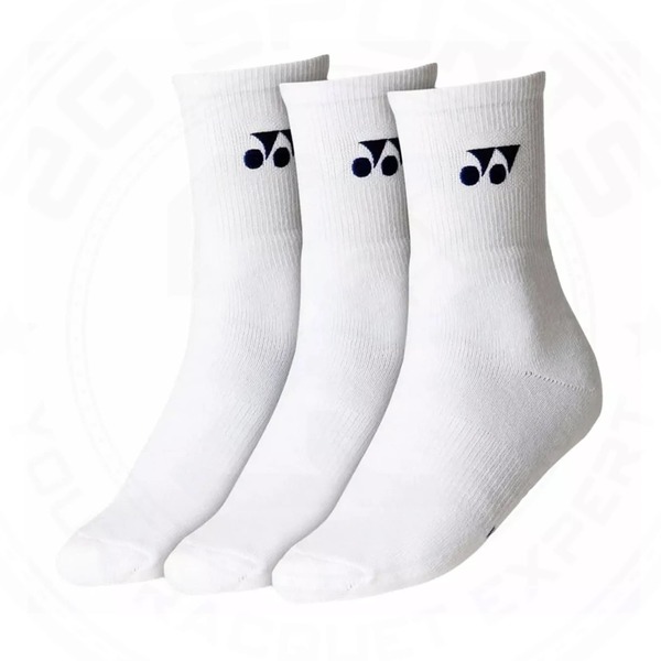 Шкарпетки Yonex 19256 Crew Socks White  (3 pcs) Зображення